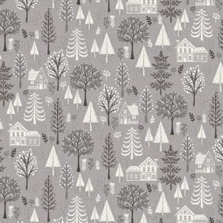 Makower UK - Scandi Christmas - Trees Grey