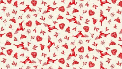 Makower UK - Scandi Christmas - Scatter Red