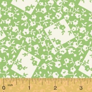 Storybook Ranch Whistler Studio - Flowers and Leaves- Green #50705-7