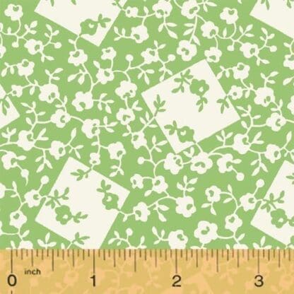 Storybook Ranch Whistler Studio - Flowers and Leaves- Green #50705-7