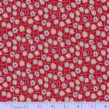 Aunt Graces Apron -Judy Rothermel - Daisy Stitch - Red  #0758-0111