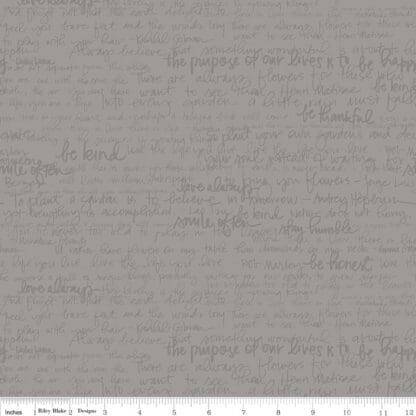 Tone on Tone Text Grey