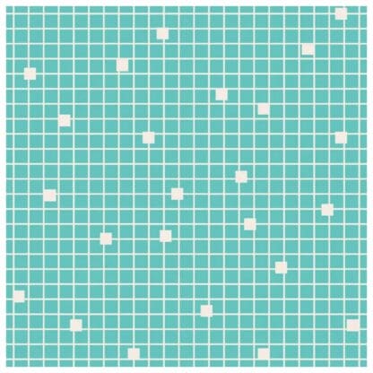 Squares - Teal