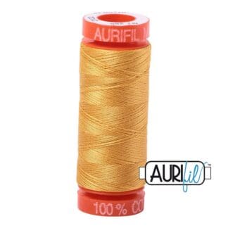 Aurifil 50wt Cotton Mako' - Tarnished Gold 2132 - 200m Spool