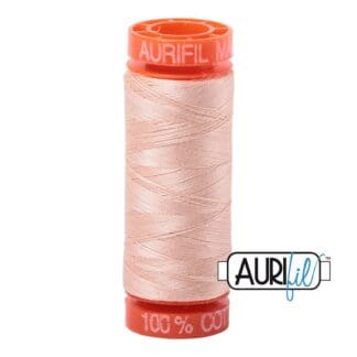 Aurifil 50wt Cotton Mako' - Apricot 2205 - 200m Spool