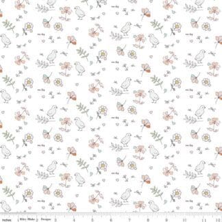 Hidden Cottage - Birds - Off White