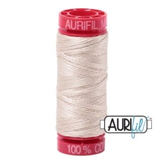 Aurifil - 12wt Cotton Mako’ - Light Beige 2310