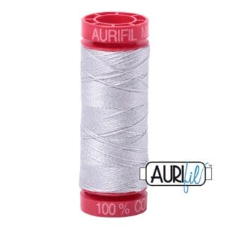 Aurifil - 12wt Cotton Mako’ - Dove 2600
