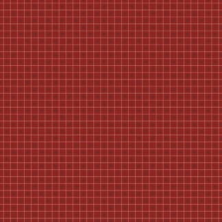 Bee Plaids - Cider - Barn Red