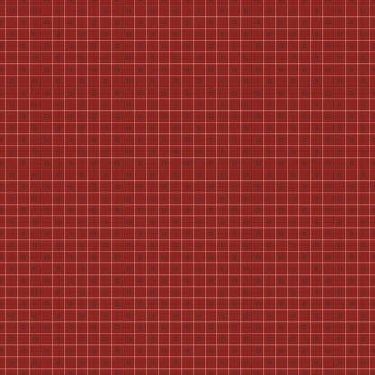Bee Plaids - Cider - Barn Red