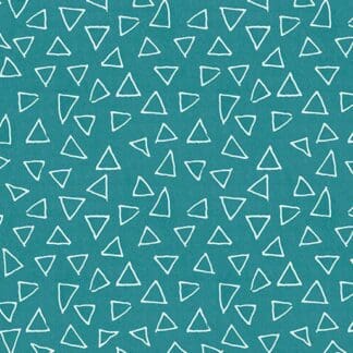 It’s Raining Cats & Dogs - Floating Triangles - Dark Teal