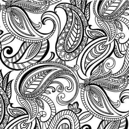 Night & Day - Paisley - White/Black