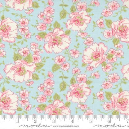 Grace - Floral - Duck Egg