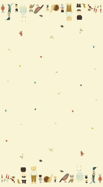 The Littlest Family’s Big Day Out - Border Print - Cream