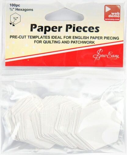 Sew Easy - Paper Pieces - 3/4” Hexagons