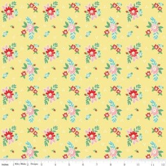Quilt Fair - Floral - Yellow