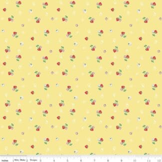Quilt Fair - Strawberries - Yellow