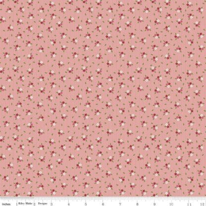 Enchanted Meadow - Scattered Flowers - Coral