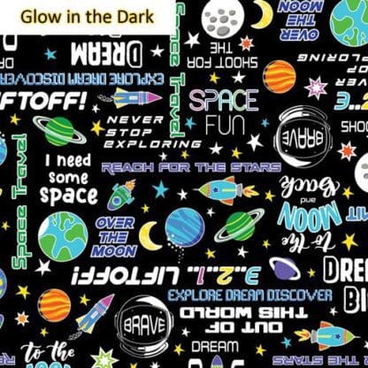 Lift Off - Space Words - Black