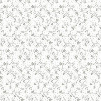 Quilter’s Flour III - Tiny Tulip and Vine Pigment - White