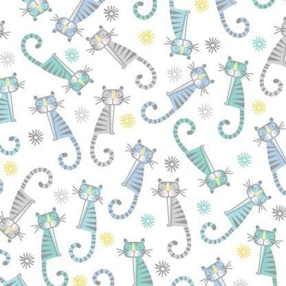 Adorable Alphabet - Adorable Tigers - Teal/White