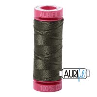 Aurifil - 12wt Cotton Mako’ - Dark Green 5012 - 50m Spool