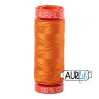 Aurifil 50wt Cotton Mako' - Bright Orange 1133 - 200m Spool
