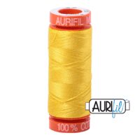 Aurifil 50wt Cotton Mako' - Canary 2120 - 200m Spool