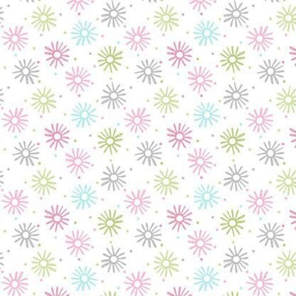 Adorable Alphabet - Pinwheel - Pink/White