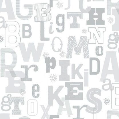 Adorable Alphabet - Tonal Alphabet - Light Grey