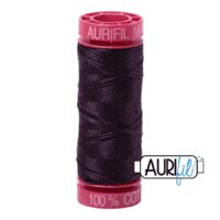 Aurifil - 12wt Cotton Mako’ - Aubergine 2570 - 50m