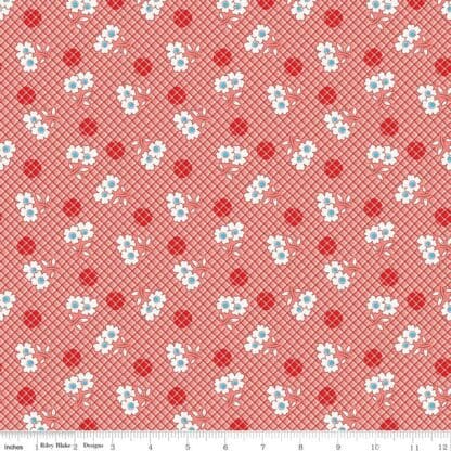Basin Feedsacks - Daisy - Red