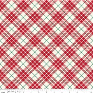 Old Fashioned Christmas - Tartan - Red