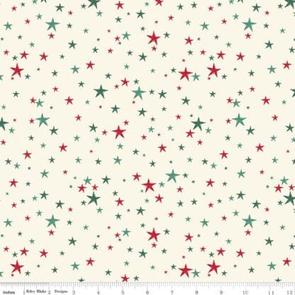 Old Fashioned Christmas - Stars - Cream