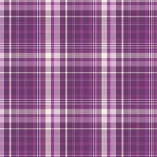 Cats n Quilts - Plaid Happy - Fuchsia