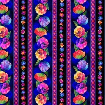 Luminous Blooms - Luminous Flower Stripe - Multi