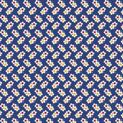 Aunt Grace Simply Charming - Double Flowers - Navy