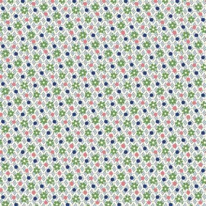 Aunt Grace Simply Charming - Wild Flowers - Green Blue