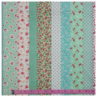 Yuwa - Floral Stripe - Green
