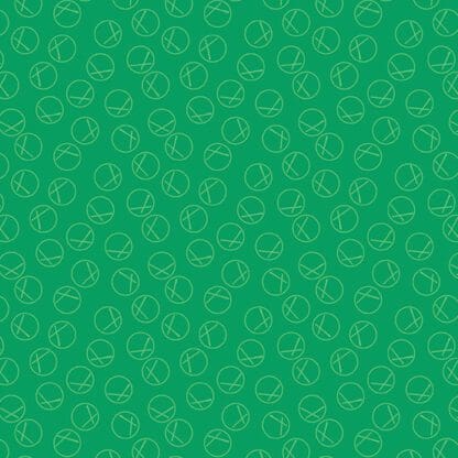 Century Rainbow - X Circles - Emerald