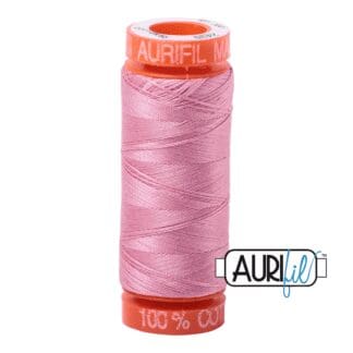 Aurifil 50wt Cotton Mako' - Antique Rose 2430 - 200m Spool