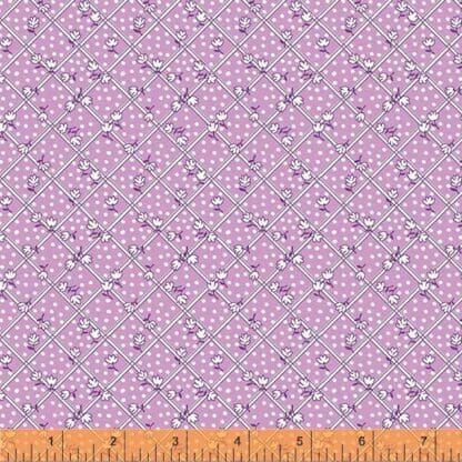 Storybook ‘22 - Tulips on Plaid - Purple