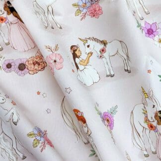 Belle & Boo - Unicorn Fabric Pink
