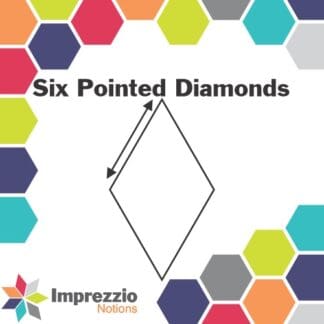 Imprezzio Notions - Six Pointed Diamond Stamps - 1” - 2 ½”