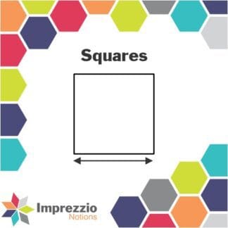 Imprezzio Notions - Square Stamps - 1 ½