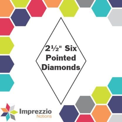 Imprezzio Notions - Six Pointed Diamond Stamps - 1” - 2 ½” - Image 4