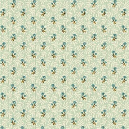Sienna - Floral Stripe - Teal