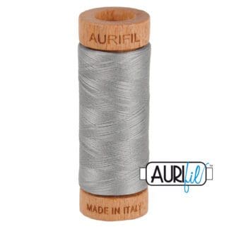 Aurifil 80wt Cotton Mako' - Stainless Steel 2620 - 280m Spool