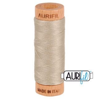 Aurifil 80wt Cotton Mako' - Rope Beige 5011 - 280m Spool
