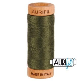 Aurifil 80wt Cotton Mako' - Dark Green 5012 - 280m Spool